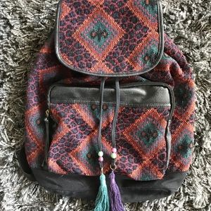 Bohemian Inspired Drawstring Backpack!